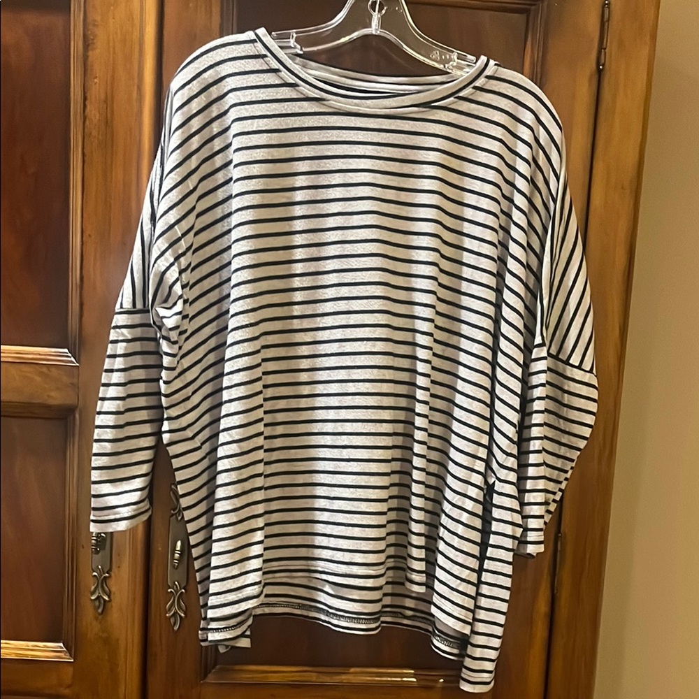 Mersea Striped Black and White Women's Tunic